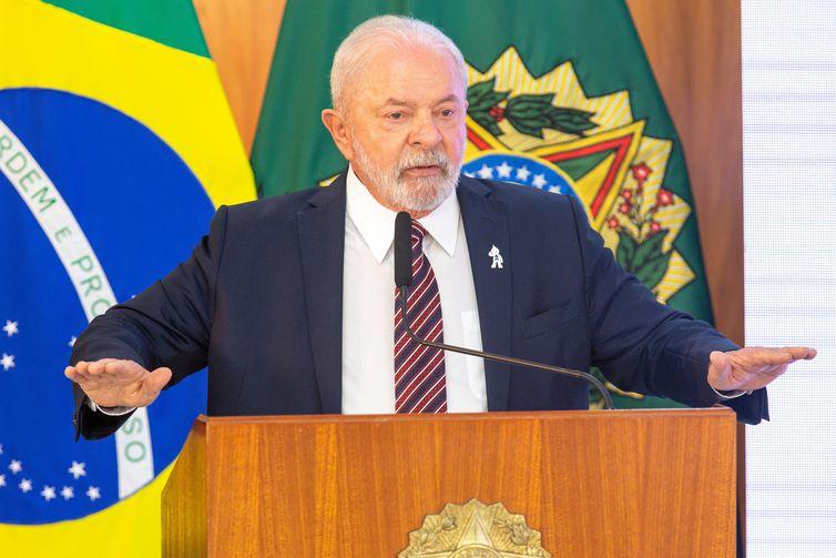 Brasília (DF) 10/04/2023 O presidente Luiz Inácio Lula da Silva coordena reunião de balanço dos 100 dias de governo. Todos os ministros participam do encontro. Foto: Fabio Rodrigues-Pozzebom/ Agência Brasil